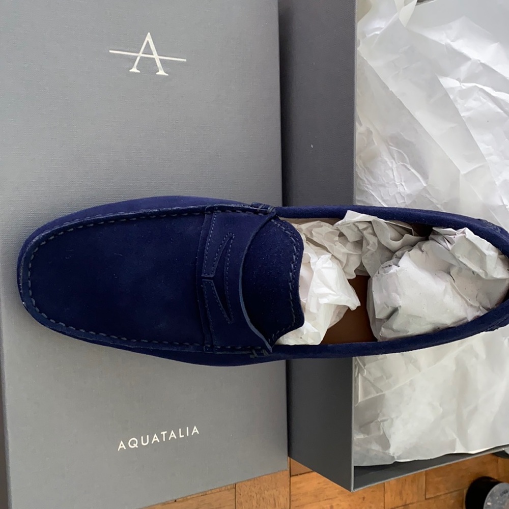 Aquatalia Men’s Blue Loafers Size 10